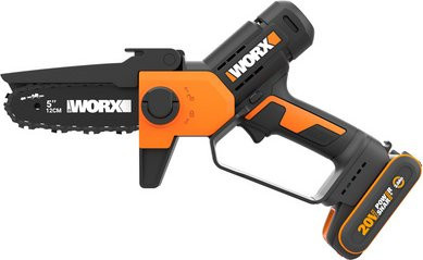 Worx Akku-Astsäge WG326E.2 mit Akku und Ladegerät, 20 V, Schwarz-Orange - Bild 1