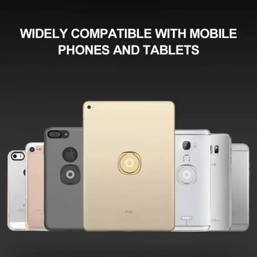 Ultradünner Telefon-Fingerringhalter in Gold mit 360 Grad Drehung als Smartphone-Halterung und Telefonständer für iPhone, Xiaomi und Huawei - Bild 3