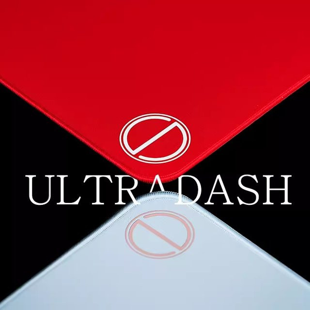 Ultra Glide Miau Ultra Dash Esport Gaming Mauspad Kelowna Hellblau Rot B/B: 49 x 42 cm - Bild 1