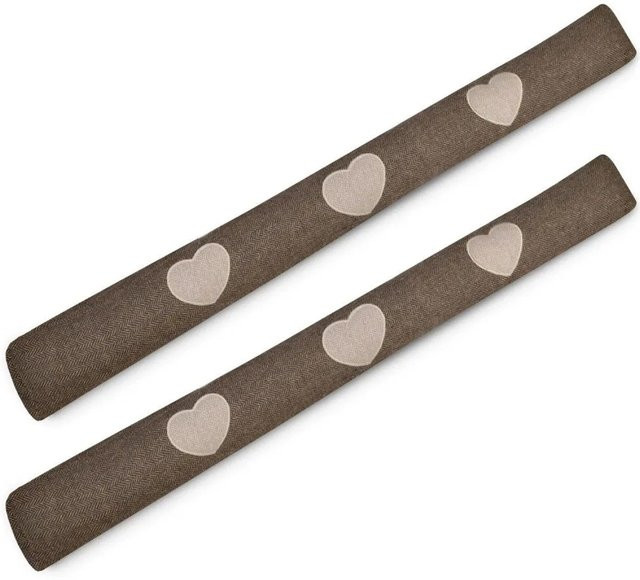 Beautissu 2er Set Zugluftstopper Tuuli HR in Braun, Breite: 90 cm - Bild 1