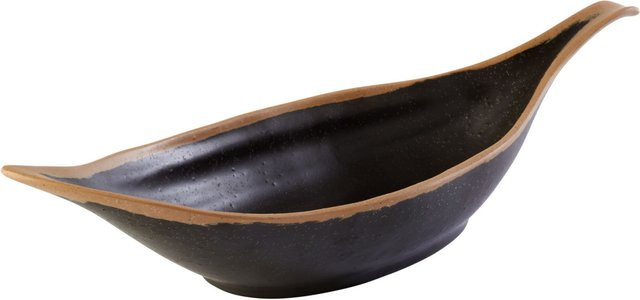 APS Blattschale CROCKER aus Melamin in Weiß/Terrakotta, rechteckig, Volumen: 650 ml, B/T/H: 14 x 42 x 9,5 cm - Bild 1