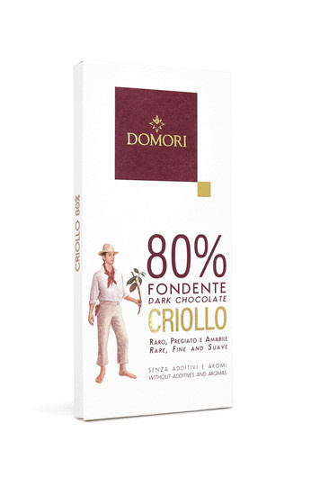 Domori Dunkle Schokolade Fondente Criollo 80 % 50 g - Bild 1