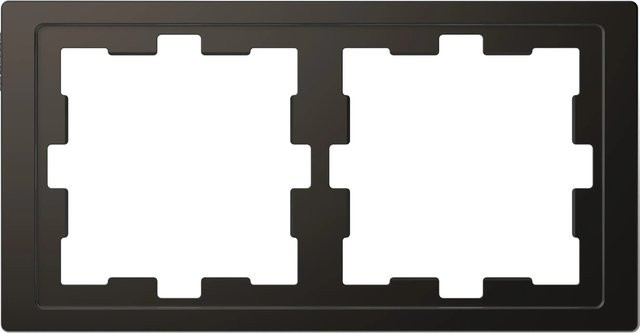 Merten D-Life Rahmen 2-fach Abdeckung System Design Anthrazit - Bild 2