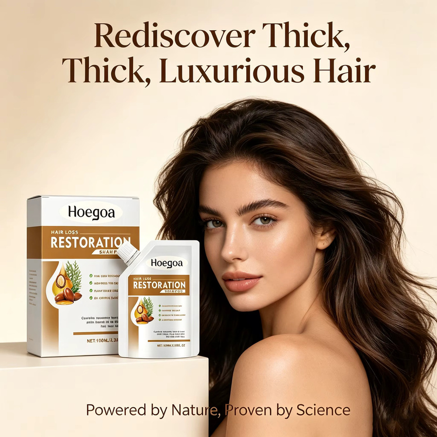Hoegoa Haarwuchs-Shampoo Tiefenreinigung, Feines Haar - Bild 2