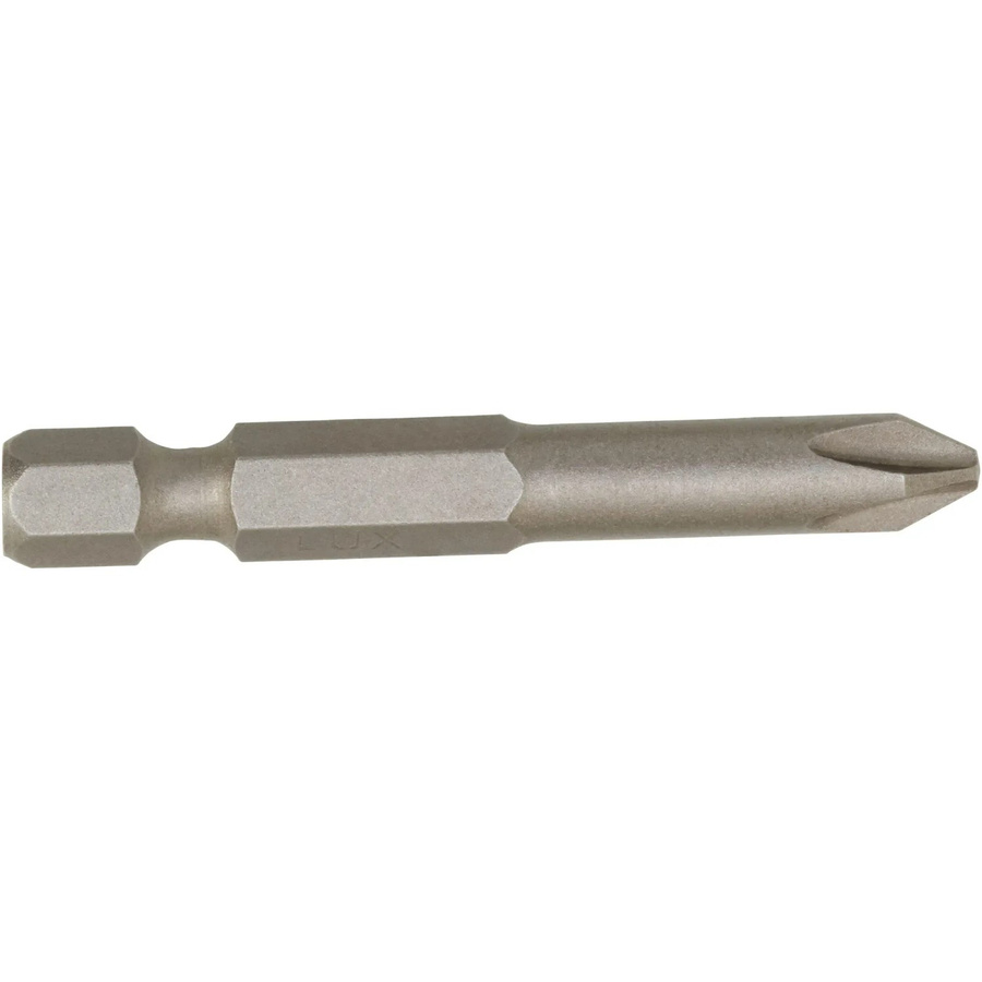 LUX-TOOLS Kreuzschlitz-Bit PH2 in Silber, Länge: 50 mm - Bild 2