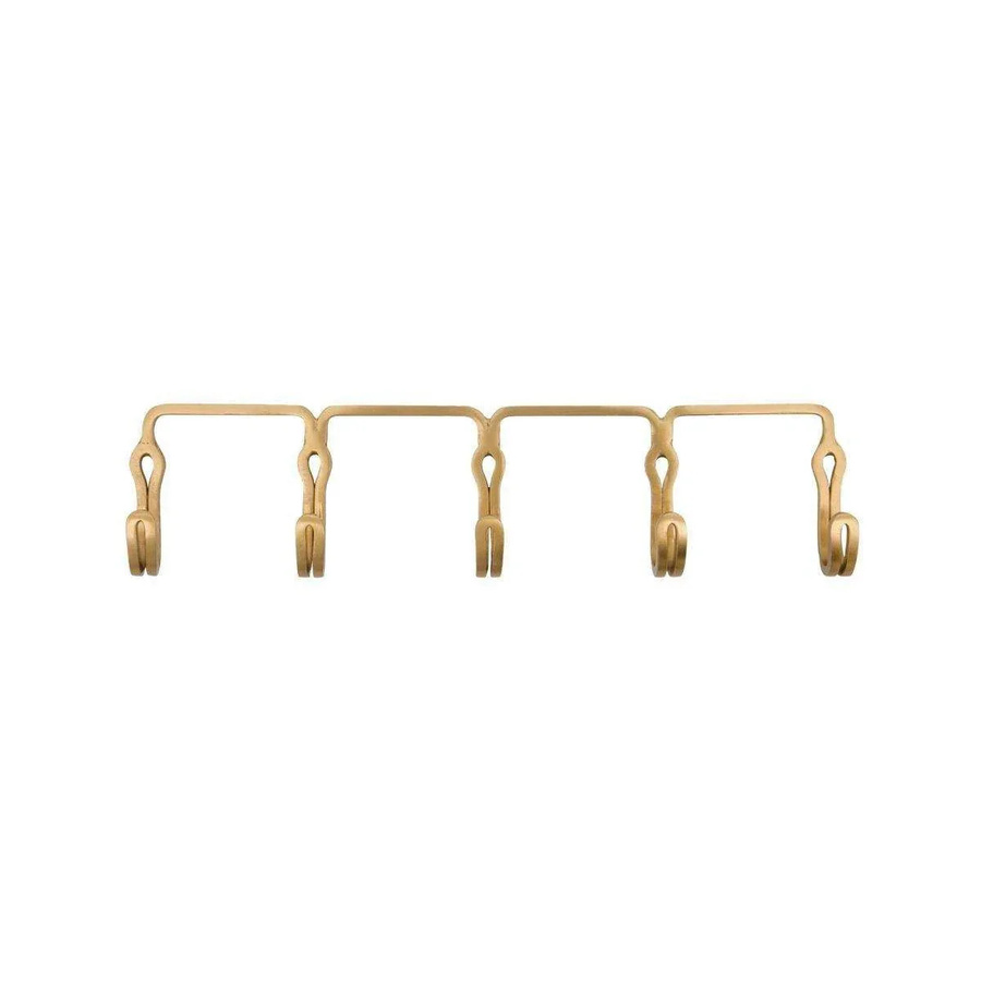 House Doctor Garderobenleiste Yra in Gold mit Haken, Breite: 32 cm - Bild 1