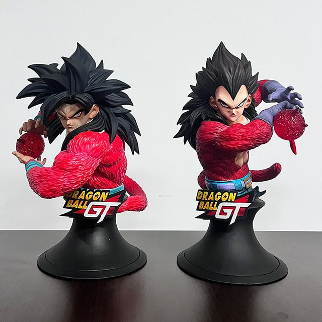 Bandai Dragon Ball V4 Kakarot und Vegeta Büste Statue, 24 cm - Bild 1