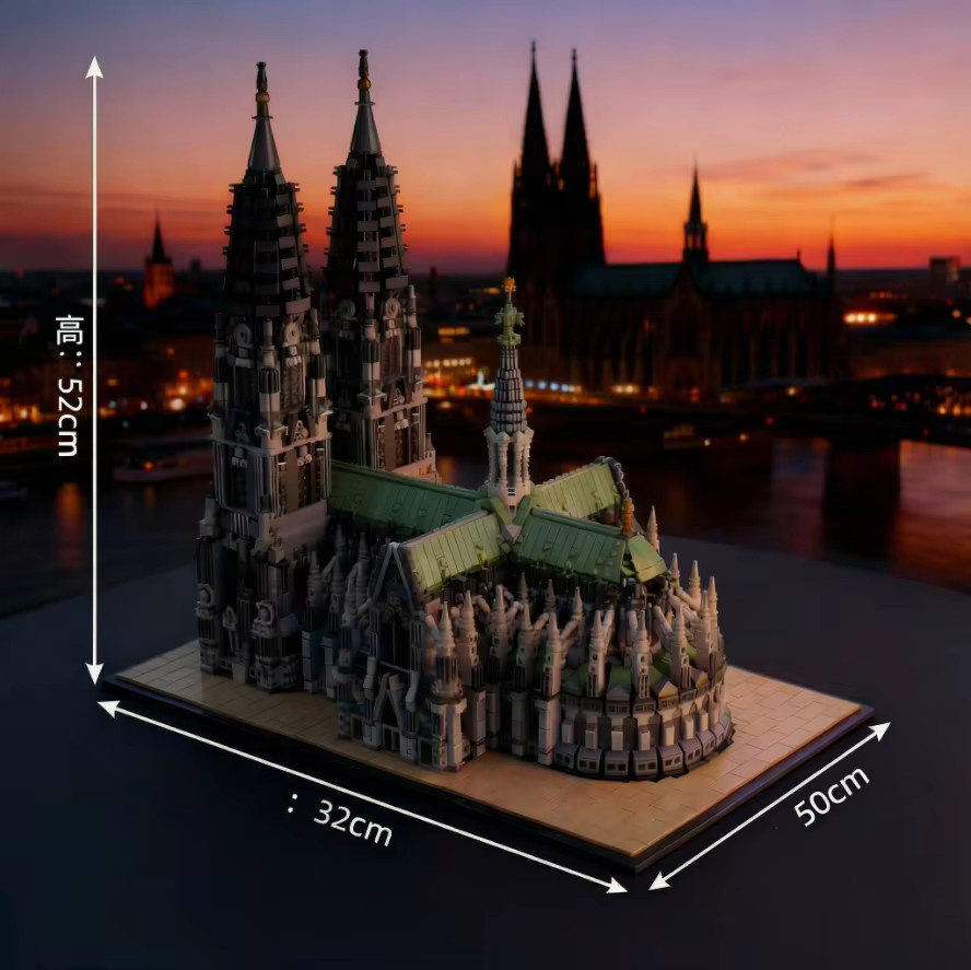 Kathedrale von Köln, Modulares Modellbausatz, 8614 Teile, ab 14 Jahren - Bild 6