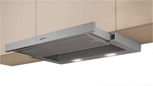 Neff Flachschirm-Dunstabzugshaube D46BR22X2 in Silbermetallic, Einbauhaube für Abluft oder Umluft - Bild 1