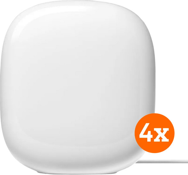 Google Nest Wifi Pro 4er-Pack in Weiß - Bild 1