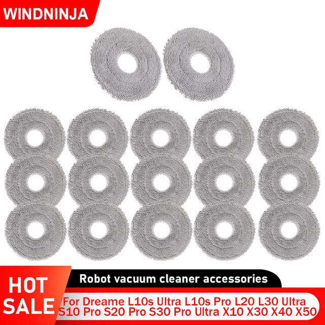 Dreame Wischpad Tuch für L10s Ultra L10s Pro L20 L30 Ultra S10 Pro S20 Pro S30 Pro Ultra L40s Pro Ultra X10 X30 X40 X50 Ultra - Bild 1