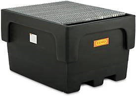 Cemo IBC-Auffangwanne aus Polyethylen mit Stahlrost, 1100 l Fassungsvermögen, unterfahrbar - Bild 1