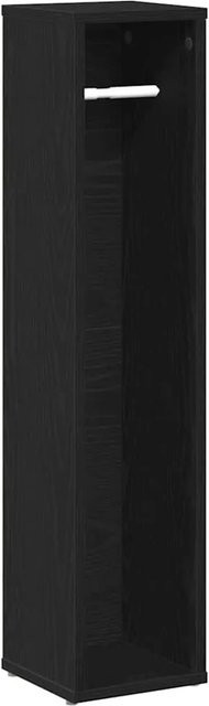 vidaXL Badezimmerschrank mit Rollenhalter in Schwarz, B/T/H: 20,5 x 20 x 90 cm - Bild 1