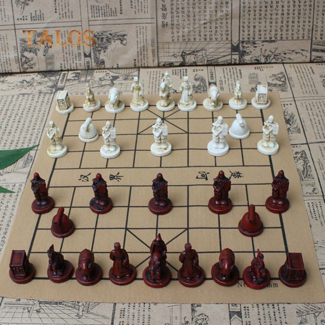 Talos Sport Schachspiel, Vintage Chinesische Terrakotta-Krieger, gray - Bild 1
