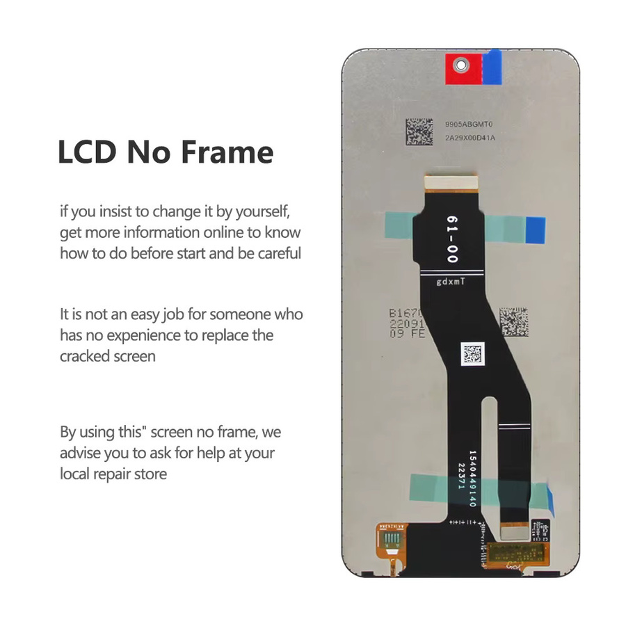 Honor X8a LCD Display Touchscreen Digitizer Montage mit Rahmen in Schwarz 6,7 Zoll - Bild 4
