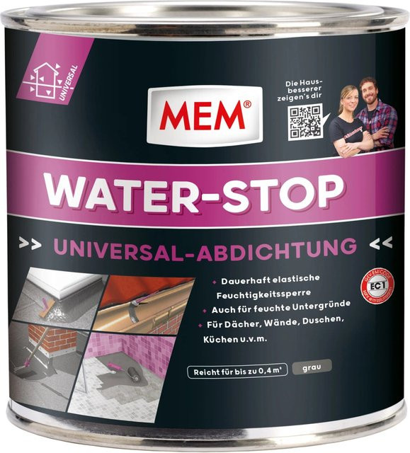 MEM Water Stop MS-Polymer Dichtmittel in Grau, 1 kg - Bild 1