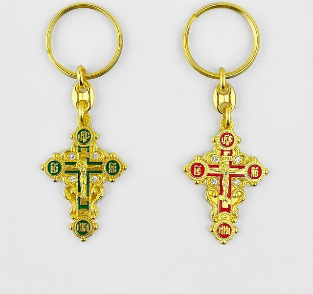 HTISOK Saint George Anhänger, Messing, Gold, Unisex - Bild 1