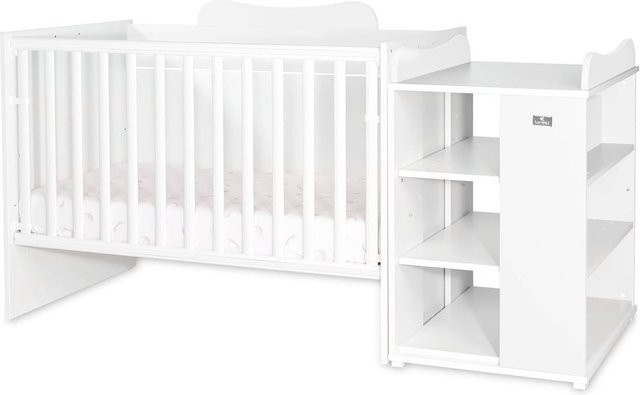 Lorelli Kinderhausbett Multi in Weiß, mehrfach umbaubar als Babybett, Jugendbett, Schreibtisch oder Wickeltisch - Bild 1