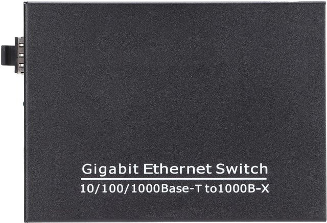 Honor Electronics Gigabit Ethernet Switch TBCMC3712ESFP mit 2 Ports, Schwarz - Bild 1