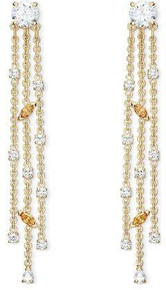 Swarovski Lange Ohrringe, Gold, Damen - Bild 1