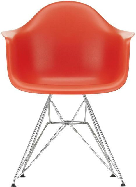 Vitra DAR Eames Plastic Armchair mit Armlehnen in Rot - Bild 1