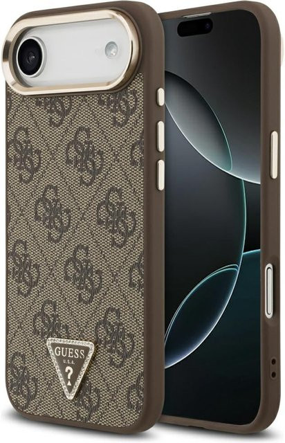 Guess Handyhülle für Apple iPhone 17 Air mit 4G Triangle Logo in Goldenes Braun - Bild 1