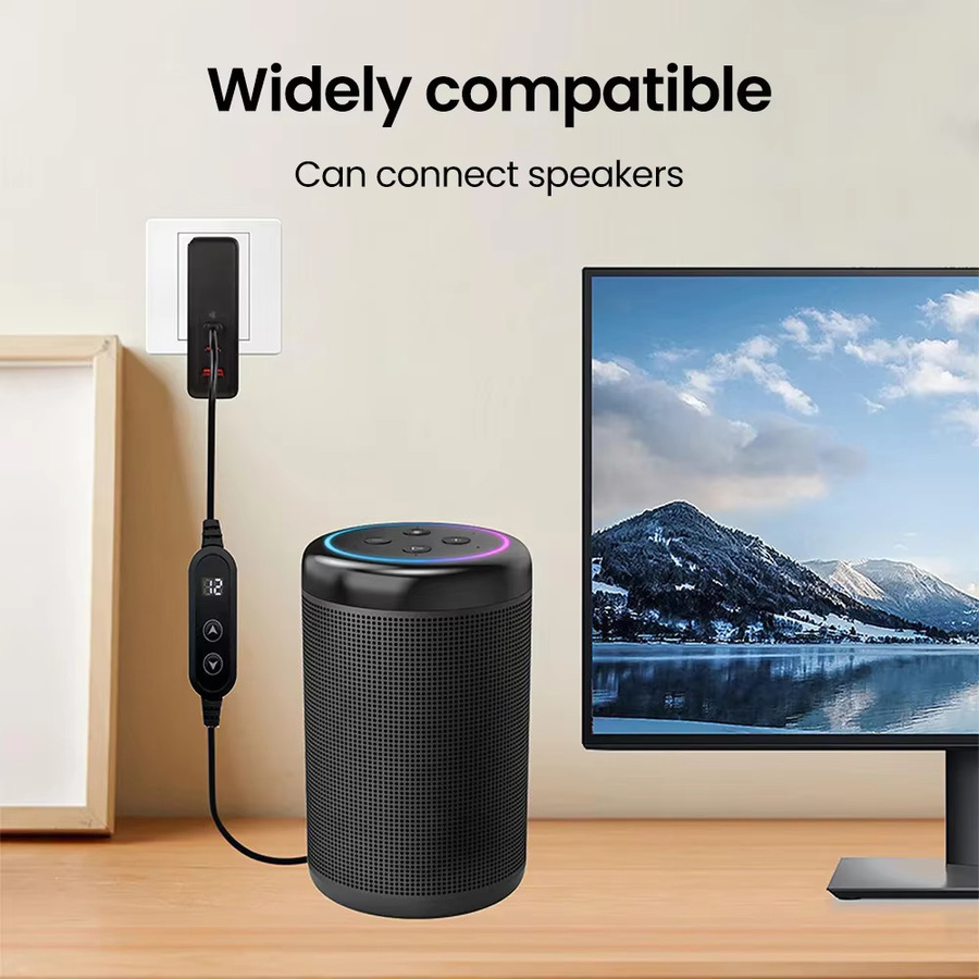 Olaf USB-C zu DC Power Boost Kabel Schwarz, Einstellbare Spannung 5V/9V/12V/15V/20V, 65W Schnellladekabel für Wifi Router - Bild 3