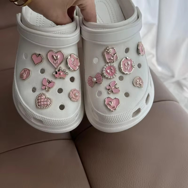 Schuhanhänger-Set für Mädchen, Blume, Diamant, Schmetterling, Perle - Bild 2