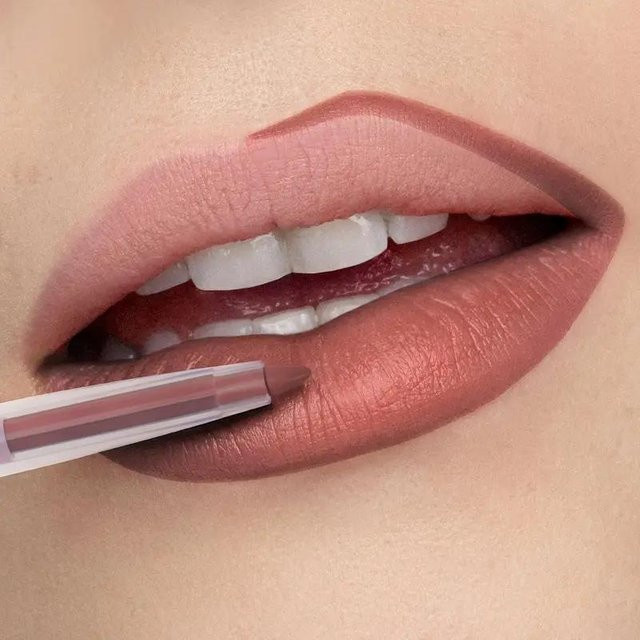 LOOKAVE Lipliner 2-in-1, Matt, Nude Rosa Lila - Bild 1