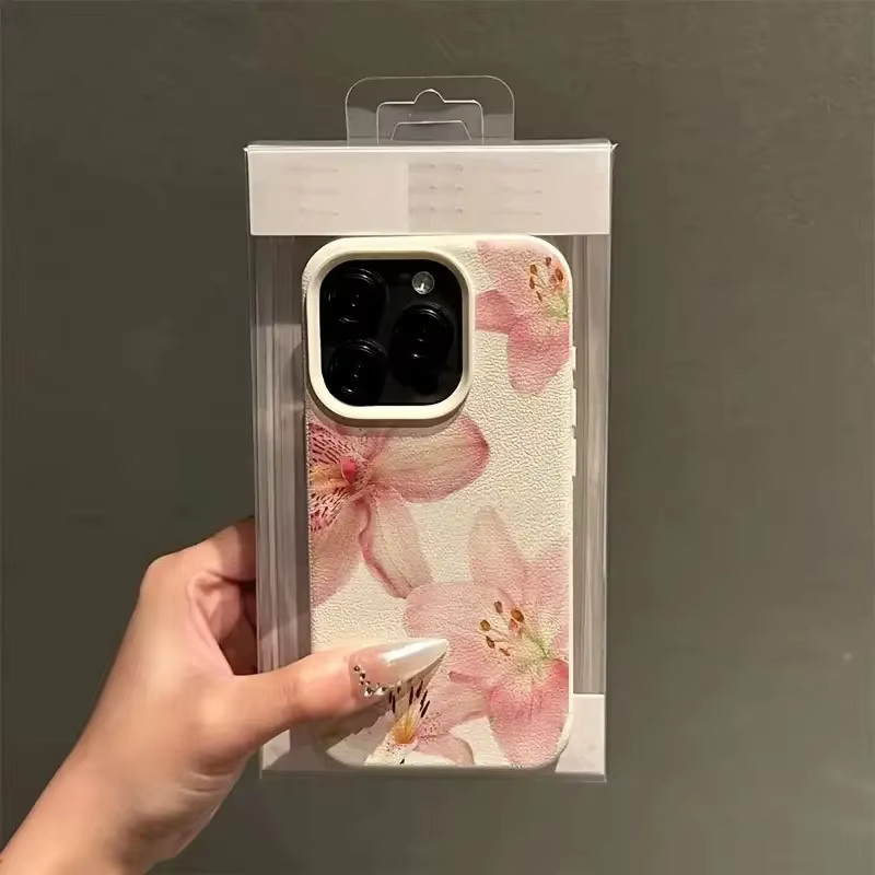 Xiaomi Handyhülle mit Aquarell-Lilien-Lichee-Leder-Muster für Redmi Note 15 14 13 12 11 10 9 8 Pro Plus 4G 5G stoßfeste Schutzhülle - Bild 4