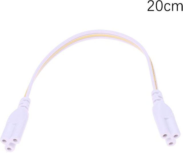 5er-Set flexibles Doppelende 3-Pin LED-Röhrenanschlusskabel G13 für T4 T5 T8 LED-Röhren, Länge: 20 cm - Bild 1