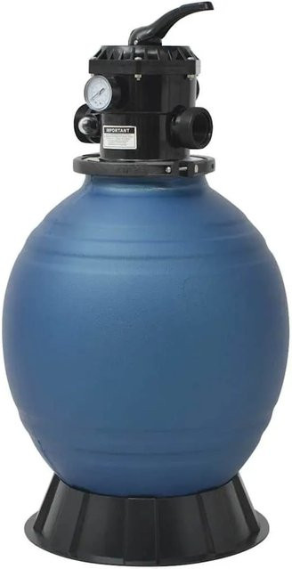 vidaXL Pool-Sandfilter mit 6-Wege-Ventil und Filterkessel in Blau, Durchmesser: 460 mm - Bild 1