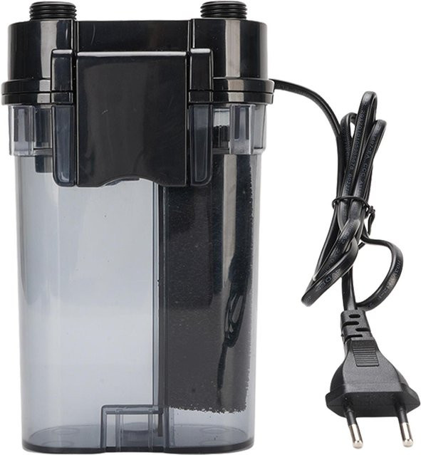OutsideWorld Externer Hängeeimer-Aquariumfilter für Niedrigwasserstand, Schwarz, bis 450L, 6W, 220V, EU-Stecker - Bild 1