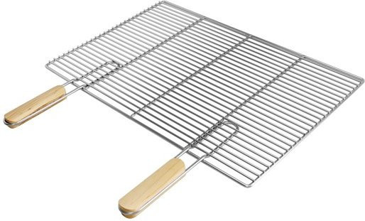 ECD Germany Rechteckiger Grillrost aus Edelstahl mit abnehmbaren Griffen B/B/H: 60 x 40 cm - Bild 1