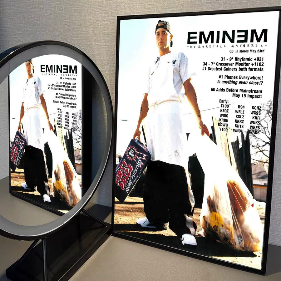 Singer E-EminemS Anime-Poster selbstklebender Whitepaper-Aufkleber in Multicolour für deine Kawaii-Raumdekoration - Bild 3