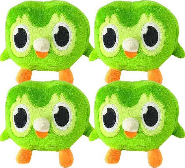 Yiran toy Duolingo Grünes Eulen Plüschtier, ab 14 Jahren - Bild 1