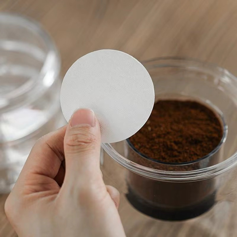 100 Stück Espresso Filterpapier für Siebträgermaschinen von Delonghi und Breville, runde Puck-Bildschirm-Filter in Weiß, Durchmesser: 51 mm, 53 mm oder 58 mm - Bild 2