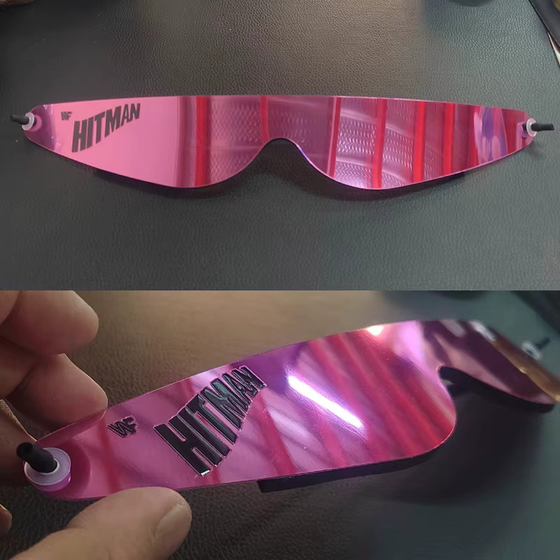 Hithotwin Wrap-Around-Sonnenbrille, randlos, pink - Bild 2