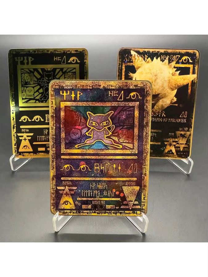 TAKARA TOMY Pokémon Black Metal Card Mewtwo Pikachu Mewtwo Charizard - Bild 2