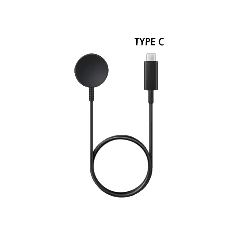 Magnetisches kabelloses Ladegerät für Samsung Galaxy Watch 8/7/6 Classic/5 Pro/4/3/2 Active, Schnellladestation mit USB-C Anschluss, Schwarz - Bild 4