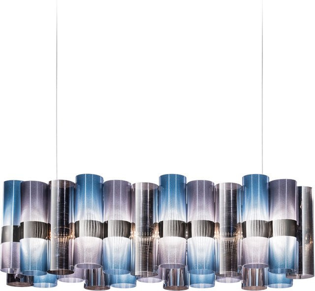 Slamp La Lollo Linear 100 LED-Pendelleuchte Gradient in Gold, dimmbar via Casambi, modern und linear für Esstisch oder Theke - Bild 1