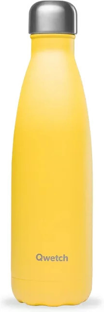 Isotherme Flasche Qwetch Originals in Gelb, 0,7 l - Bild 1