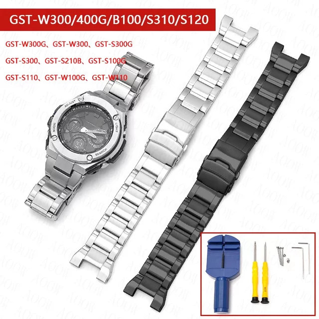 Casio Uhrenarmband Edelstahl, Silber, Herren - Bild 1