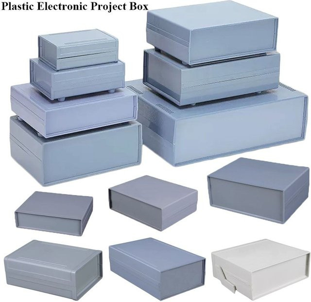 Wasserdichte DIY Projektbox aus Kunststoff in Grau für elektronische Instrumente und USB-Power-Anwendungen - Bild 1