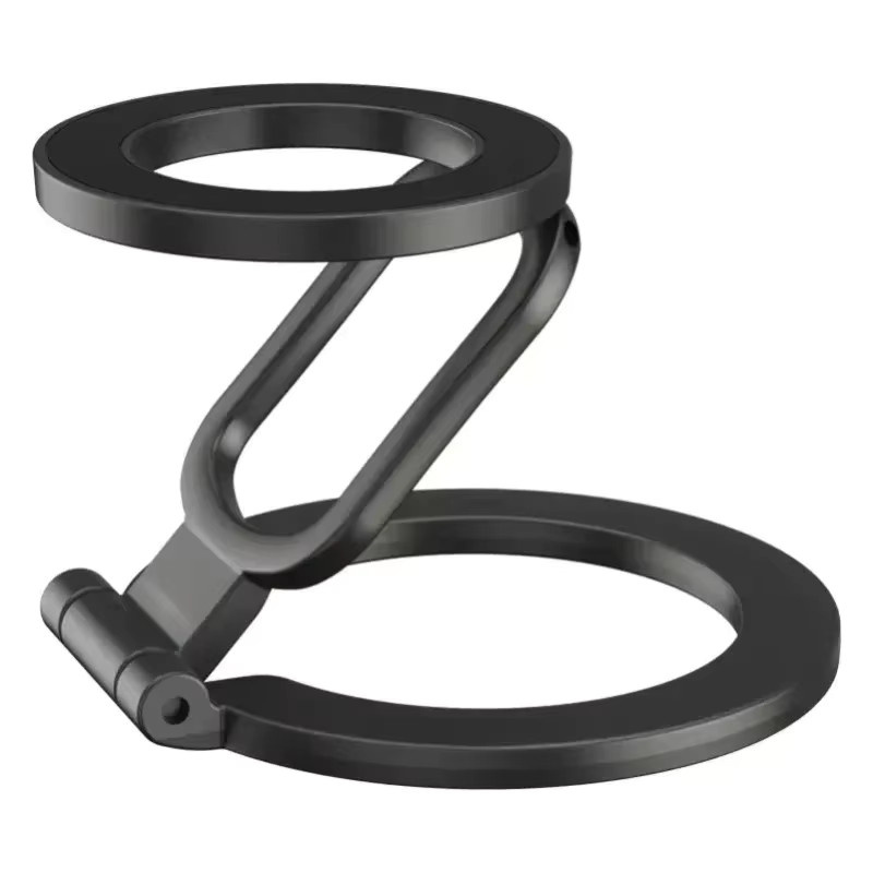 VIKEFON Magnetischer Fingerring-Telefonhalter in Schwarz, faltbarer MagSafe Smartphone-Ständer für iPhone 17 16 Pro Max 15 14 13 12 und Fitnessstudio-Eisenhalterung - Bild 6