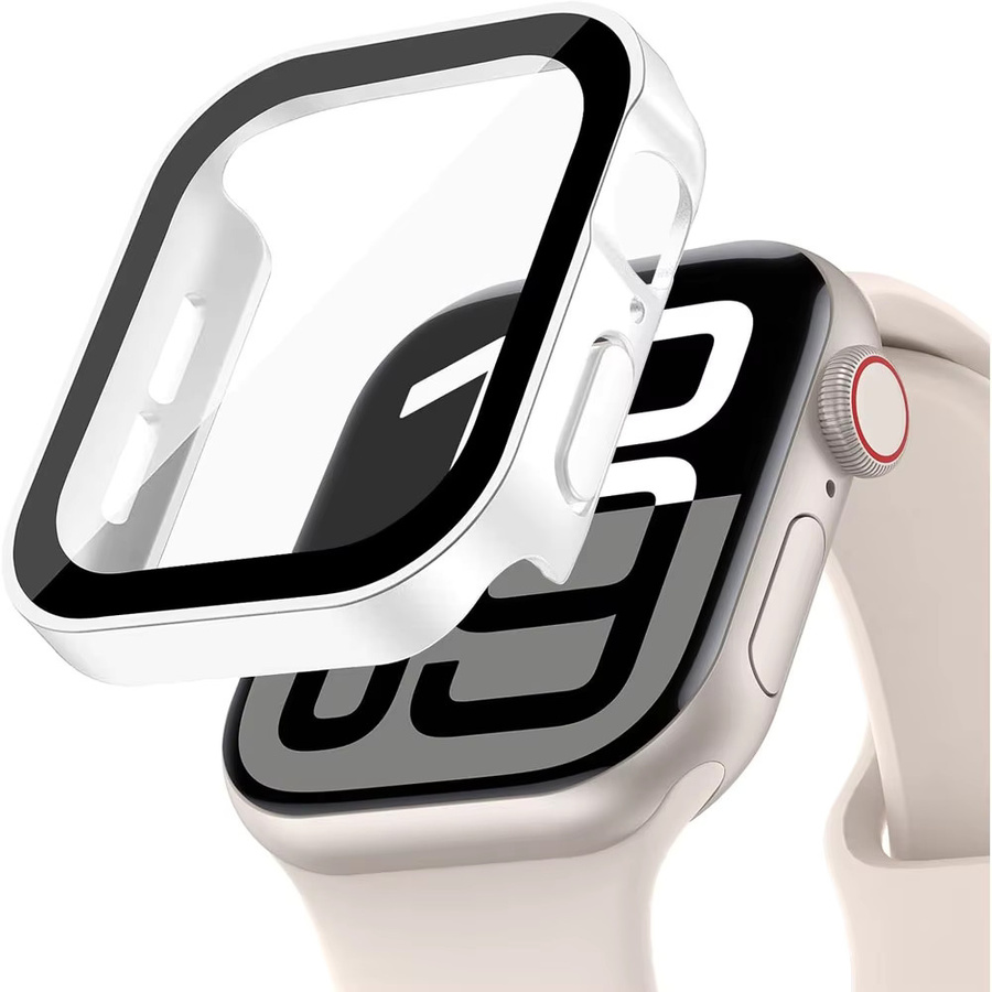 Displayschutz aus gehärtetem Glas für Apple Watch Serie 11 10 9 8 7 6 5 SE in Transparent - Bild 2