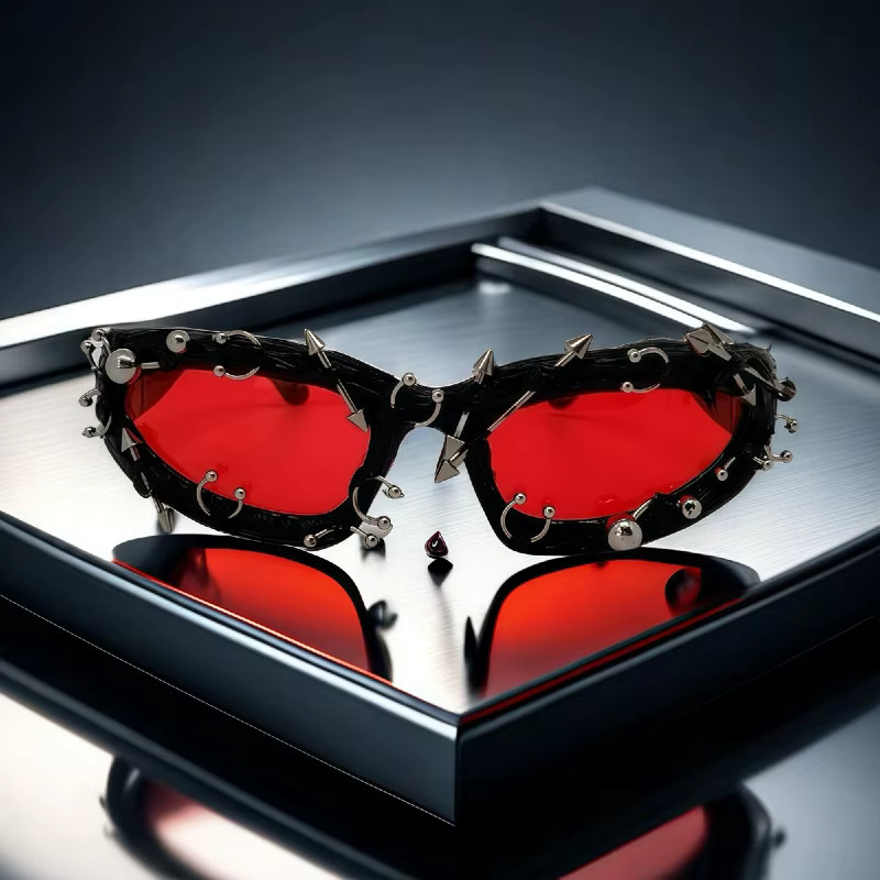 MONIQUE ORENDA Sonnenbrille, Cat-Eye, Vollrand, Plastic, Black, Unisex - Bild 2