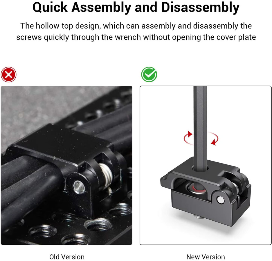 SmallRig Universal-Federkabelklemme, 2 Stück, Schwarz - Bild 3