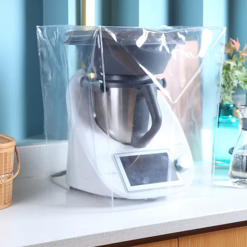 Transparente Staubschutzhülle für Vorwerk Thermomix TM5 und TM6 als 3D-Schutzhülle gegen ölige Rauchentwicklung - Bild 2