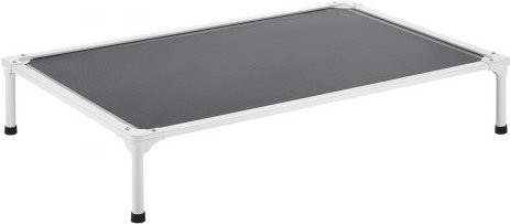 VEVOR Erhöhtes Hundebett für große Hunde, tragbare Hundeliege mit Aluminiumrahmen und atmungsaktivem Textilene-Mesh, XL, Grau/Silber - Bild 1